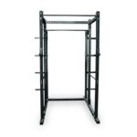JAULA POWER RACK CON PORTA DISCOS