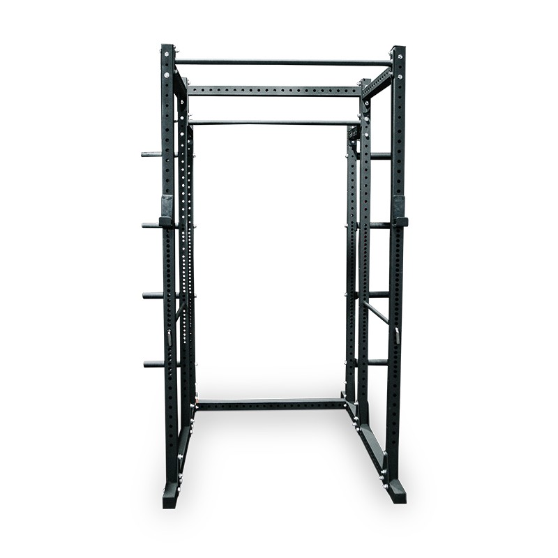 JAULA POWER RACK CON PORTA DISCOS